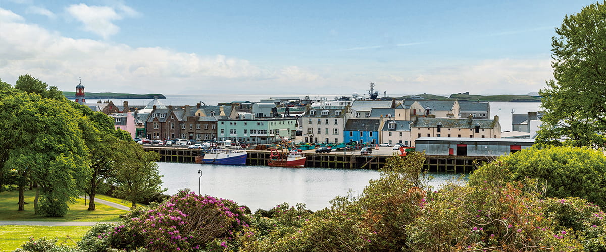 A view towards Stornoway harbour